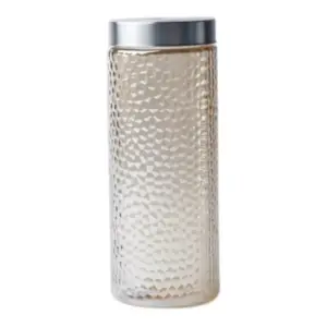 Bocal en verre avec couvercle inox 11,3x27,2cm c3309-4