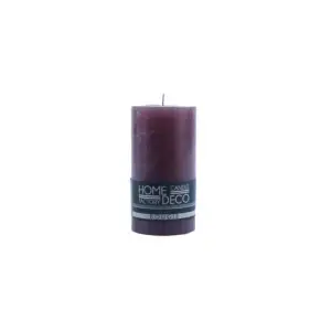 Bougie Pilier Rustique Rose 130 X 68 Mm
