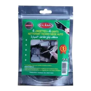 Lingettes + 4 Gants Nettoyant Taches Siège Auto X