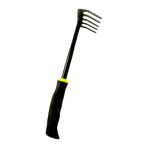 Rateau Metal 5 Dents Manche Plastique 32X8.5Cm Ga AUCHAN