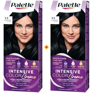 Coloration Intensive Color Creme 1-1 Blue Black et la 2ème à -50% - PALETTE