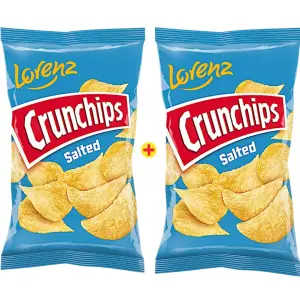 Crunchips salées 2x100g la 2ème à -50% - LORENZ