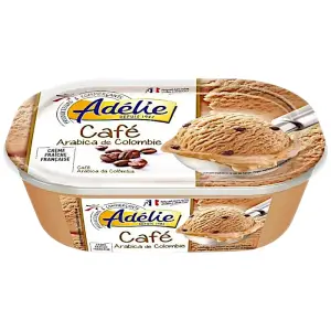 Intermarché - Adélie bac de crème glacée café 500g