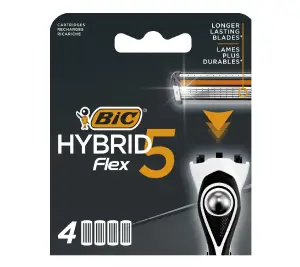 Lames de rasoir hybrides Flex5 4pièces - BIC