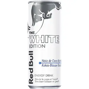 Red Bull boisson énergisante white édition noix de coco-myrtille 25cl