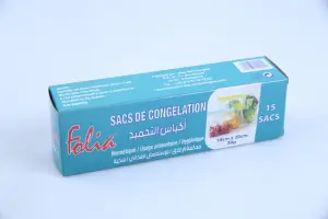 Sacs de congélation zip 18x20cm 15 pièces - FOLIA