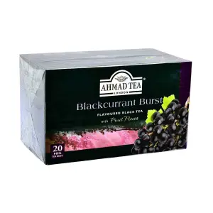 Thé noir aromatisé au cassis x20 sachets 40g - AHMAD TEA