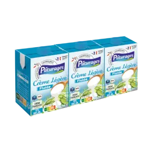 Intermarché - Crème entière fluide 12% MG 3x20cl - PÂTURAGES