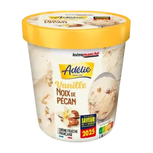 Intermarché - Adélie pot de crème glacée vanille noix de pécan 400g