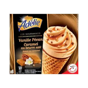 Intermarché - Adélie glace vanille pécan caramel 403g