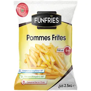 Pommes frites 9/9 2,5Kg - FUNFRIES