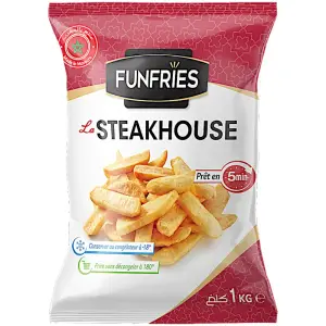 Pommes de terre steakhousse 1Kg - FUNFRIES