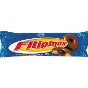 Biscuits enrobés de chocolat au lait 120g - FILIPINOS