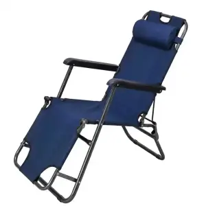 Fauteuil relax bleu 190x65x30cm
