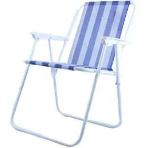 Chaise de plage bleue 50032-3 58x51x75 cm