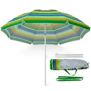 Parasol de plage imprimé 1,8 m 156x42xH53 cm