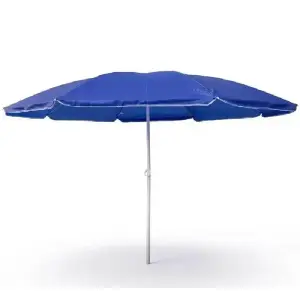 Parasol de plage bleu 1,8 m