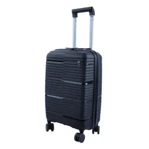 Valise Menara à base PP 54 cm noir petit modèle - TOP TRAVEL