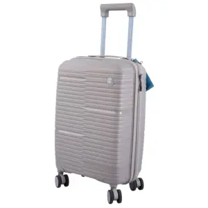 Valise Menara à base pp 54cm beige petit modèle - TOP TRAVEL