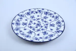 Assiette plate ronde 23 cm – Motif Aléatoire