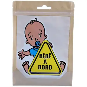 Sticker bébé à bord garçon