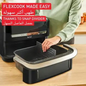 Friteuse Tefal Flex Dual Easy Fry 9 L – Noir (EY9228E0)