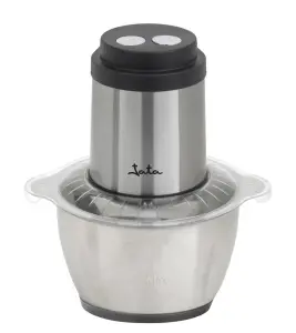 JATA JEPC9613 Hachoir électrique 600W – Bol inox 3L, 5 lames inox, pile glace, accessoire épluche ail