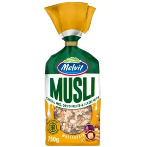 Muesli aux fruits secs et aux noisettes 750g - MELVIT
