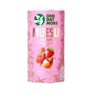 Muesli Premium aux amandes chocolat et caramel 500g - ONE DAY MORE