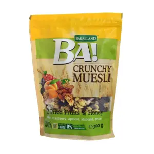 Crunchy muesli 5 dried fruits & honey 300g - BA!