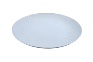 Assiette plate ronde en porc blanche 35,5cm 14rep