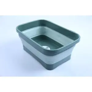 Bac pliable en vert L-00946-3 38 x 23 cm