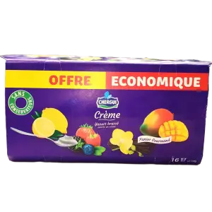 Yaourt brassé crème 16x110g - CHERGUI