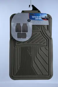Set de 4 tapis de voiture en PVC beige 4,1 kg