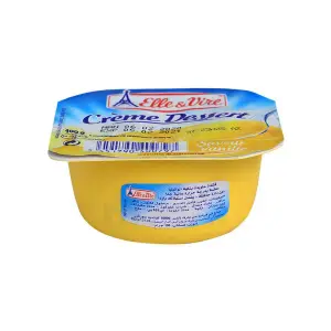 Crème dessert vanille 100g - ELLE & VIRE