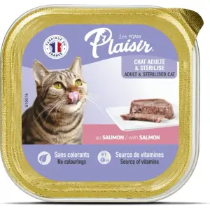 Pâté pour chat au saumon 100g - LES REPAS PLAISIR