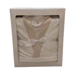 Box peignoir mariée blanc – Taille L/XL
