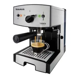 Machine à café pression TRENTO 15 bars 1050W inox - TAURUS