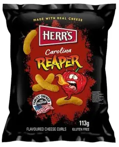 Curls fromage california reaper piquant 113G - HERRS