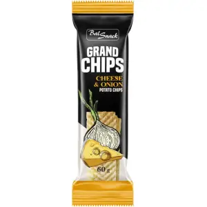Grand Chips saveur fromage et oignon 60g - BALSNACK