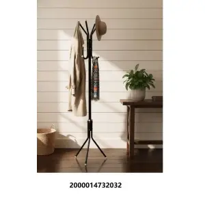 Porte-manteaux noir 42 x 46 x 175 cm HA253MJ0093