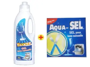 Gel lave-vaisselle 1l + sel aquasel 2kg - ECONET