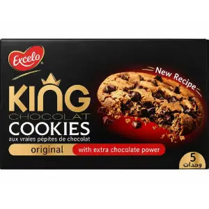 Cookies aux pépites de chocolat original King 5 unités x52g - EXCELO