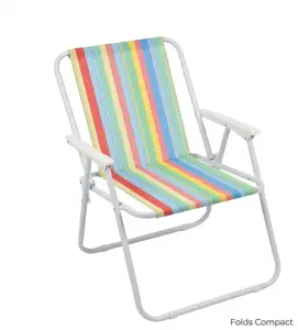 Chaise de plage pliable 53 x 37 x 74 cm