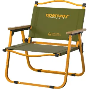 Chaise de camping pliante verte 52x43x67cm