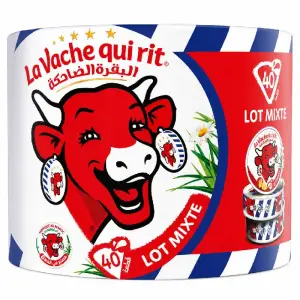 Fromage fondu 40portions 32l'Original 8 goût fromage Rouge 600g-LA VACHE QUI RIT