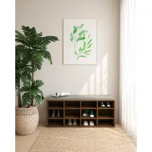 Meuble à chaussures avec assise 1050x300x1160 mm