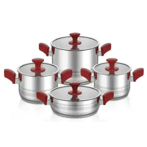 Batterie de cuisine Saphira 8 pièces noire