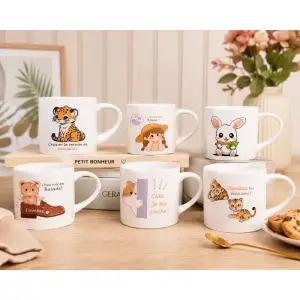 Mug en porcelaine Ourson en balade 350ml