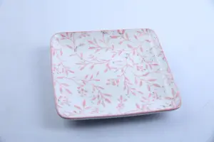 Assiette Carrée 18 cm Oliveraie – Design Moderne
